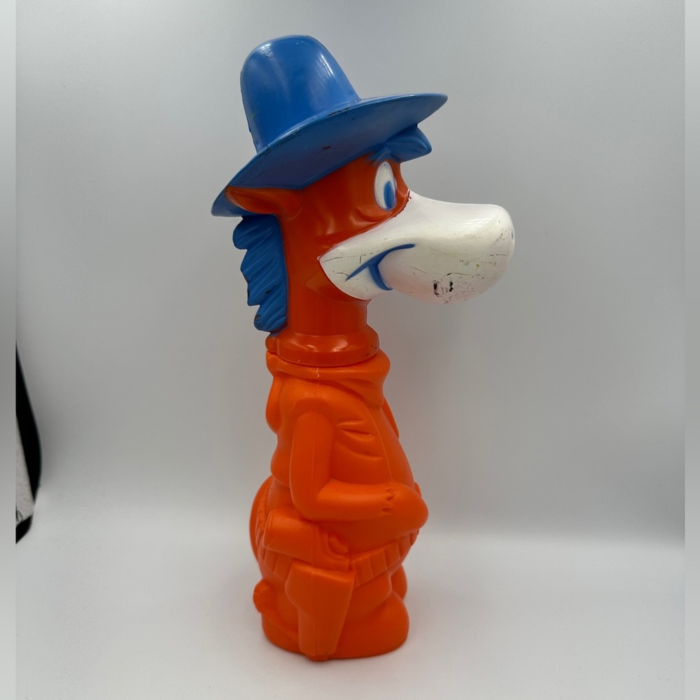 VTG 1960 HANNA-BARBERA QUICK-DRAW MCGRAW BUBBLE BATH SOAKY COIN BANK 9.5"